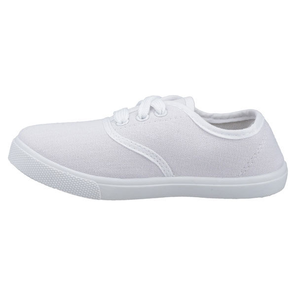 Mirak GB White Lace Up Plimsolls Small
