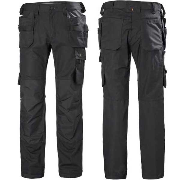Oxford Black Flex Fit Work Trouser for Men