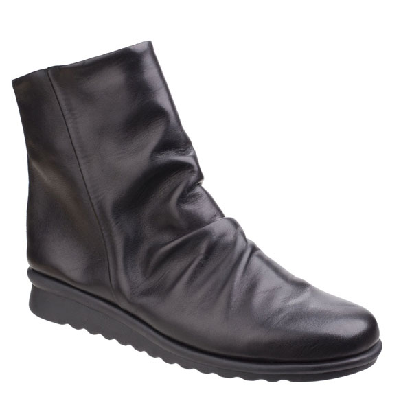 Pan Fried Ruched Women’s Ankle Boot