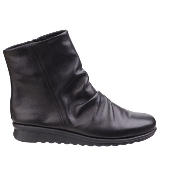 Pan Fried Ruched Women’s Ankle Boot