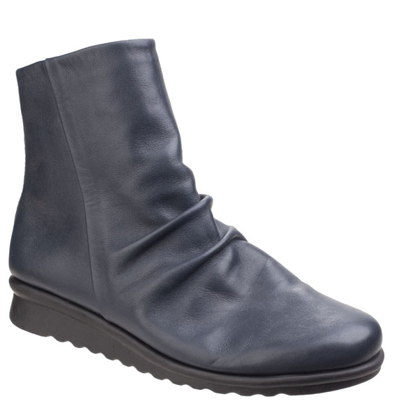 Pan Fried Ruched Women’s Ankle Boot