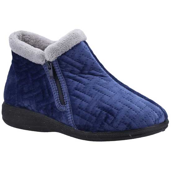 Perendale Comfort Booties With Zip Side