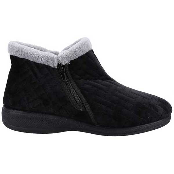 Perendale Comfort Booties With Zip Side