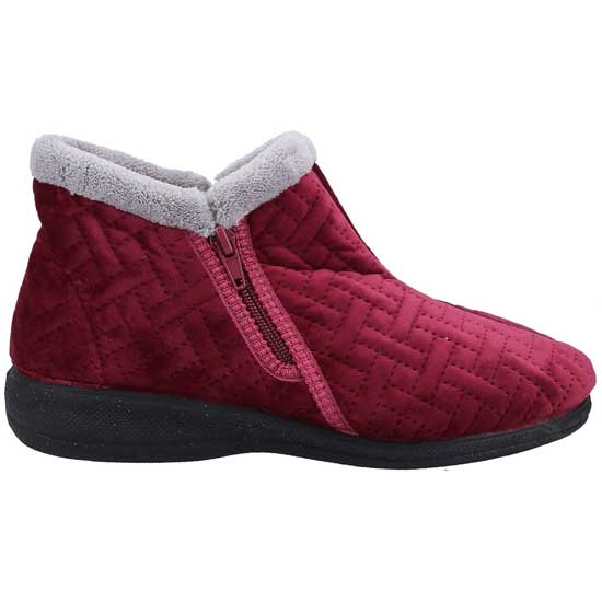 Perendale Comfort Booties With Zip Side