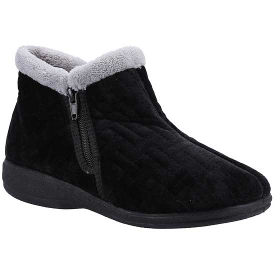 Perendale Comfort Booties With Zip Side