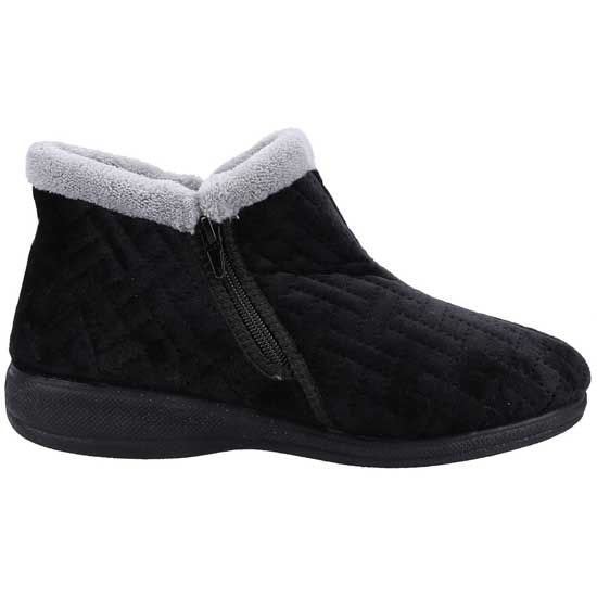 Perendale Comfort Booties With Zip Side