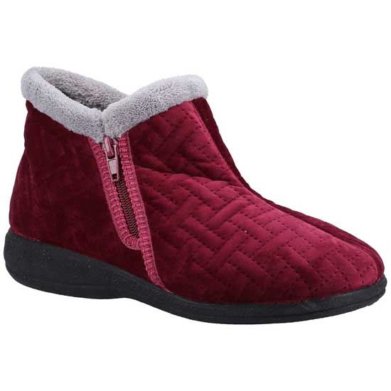 Perendale Comfort Booties With Zip Side