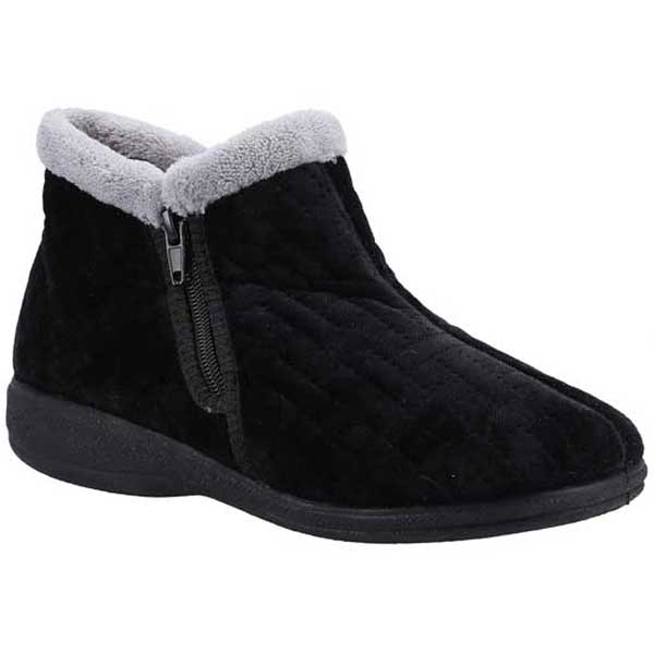 Perendale Comfort Booties With Zip Side
