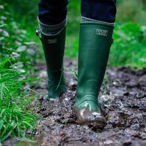 Plain PU Wellingtons