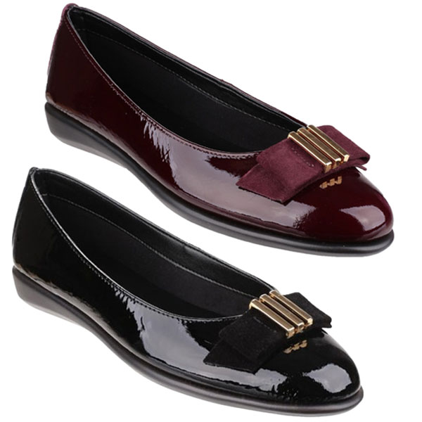 Rise A Bow Lapo Leather Pumps with Bow Detail