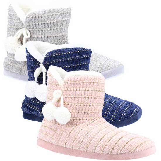 Saturn Pull-On Bootie Slipper
