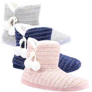 Saturn Pull-On Bootie Slipper