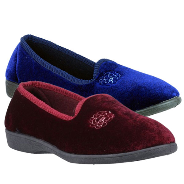Simone Classic Floral Home Comfort Slippers