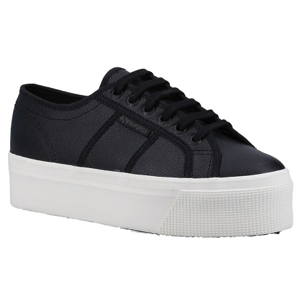 Sleek Platform Sneaker – Leather Finish