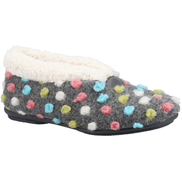 Snowberry Slip-On Polka Slippers for Women