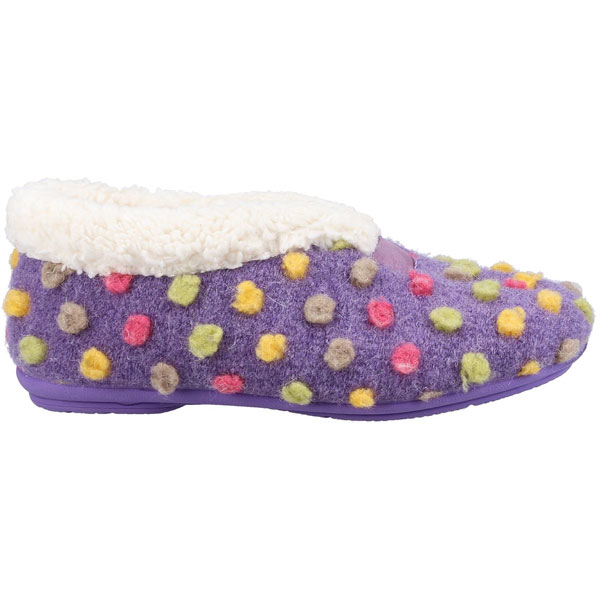 Snowberry Slip-On Polka Slippers for Women