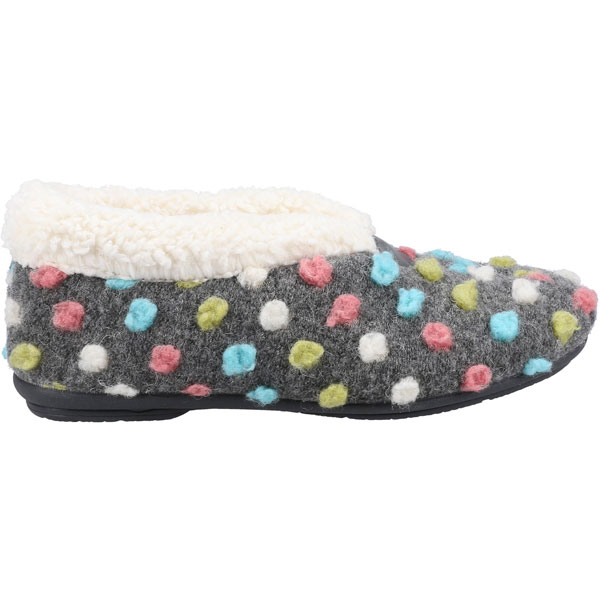 Snowberry Slip-On Polka Slippers for Women
