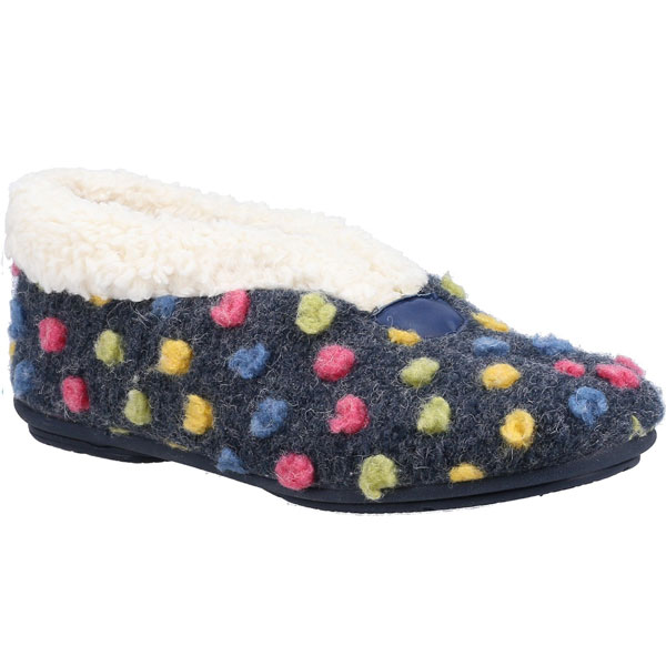 Snowberry Slip-On Polka Slippers for Women
