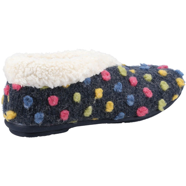 Snowberry Slip-On Polka Slippers for Women
