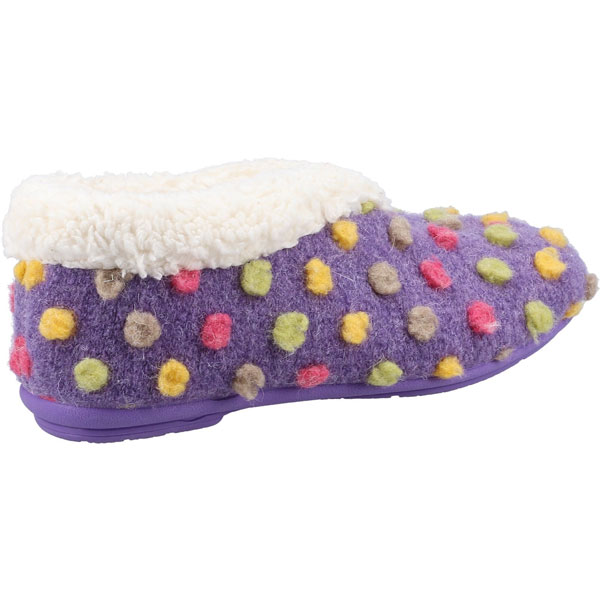 Snowberry Slip-On Polka Slippers for Women