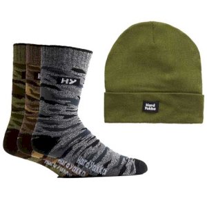 Camo Style Sock and Beanie Set