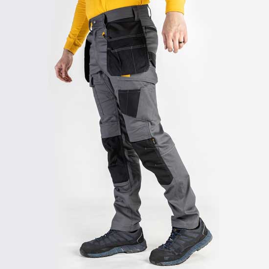 Durable Stretch Pocket Cargo Trousers for Men