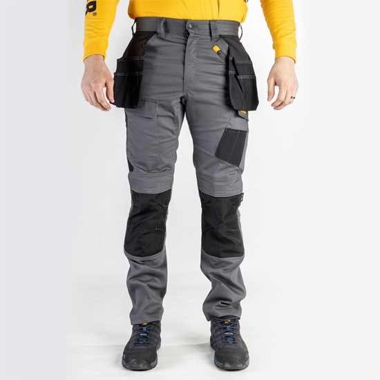 Durable Stretch Pocket Cargo Trousers for Men