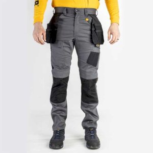 Durable Stretch Pocket Cargo Trousers for Men