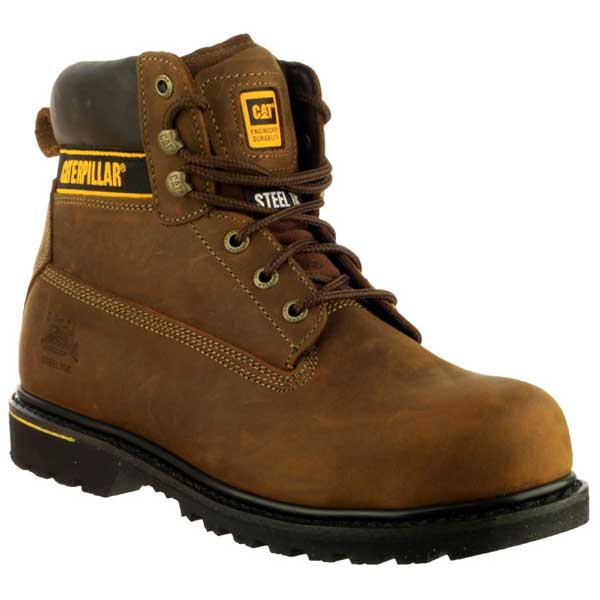 Toe Protection Cat S3 Holton Goodyear Welted Safety (Brown)