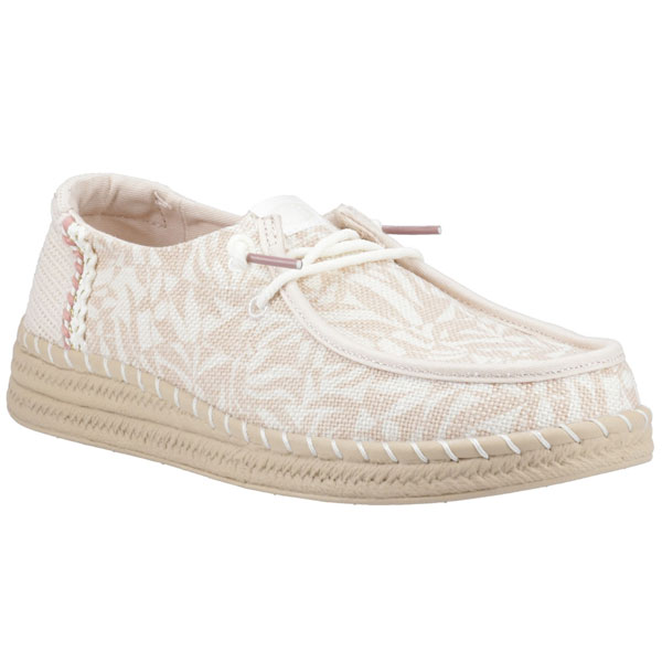 Wendy Espadrille Retro Palm Lightweight Ladies Footwear