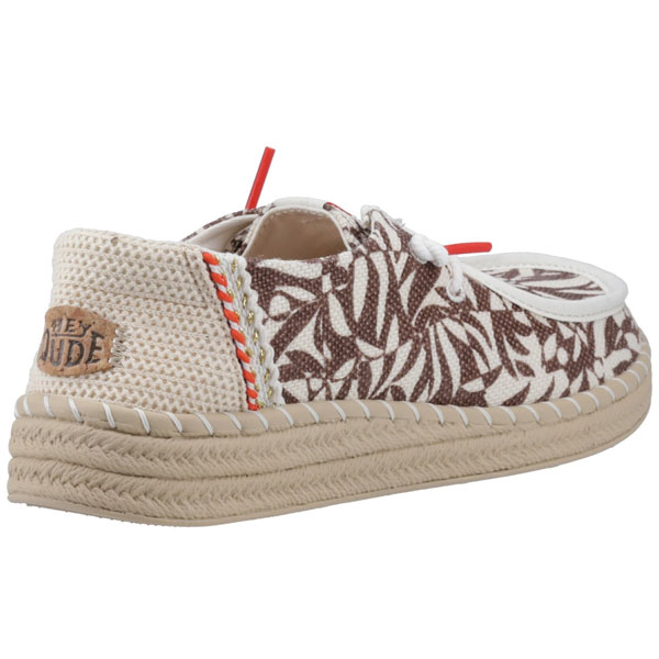 Wendy Espadrille Retro Palm Lightweight Ladies Footwear