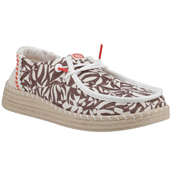 Wendy Espadrille Retro Palm Lightweight Ladies Footwear