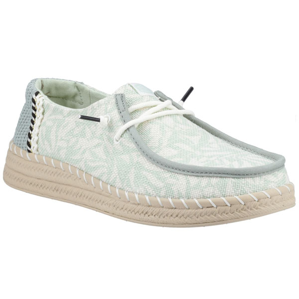 Wendy Espadrille Retro Palm Lightweight Ladies Footwear