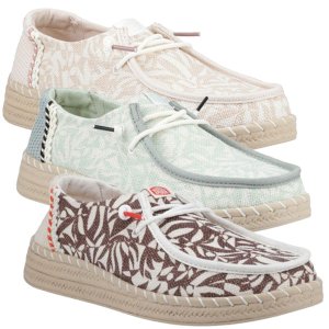 Wendy Espadrille Retro Palm Lightweight Ladies Footwear