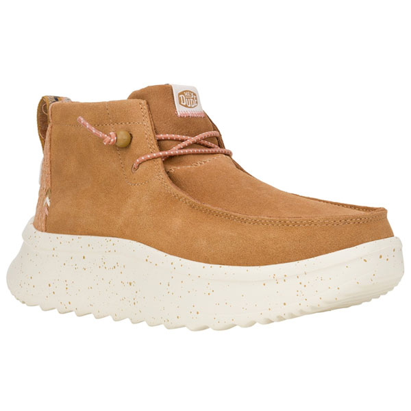 Wendy Peak Elastic Lace Comfort Suede Boots