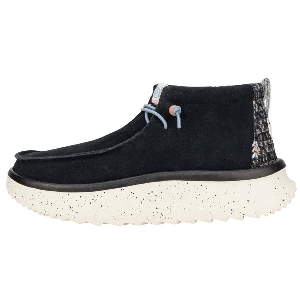 Wendy Peak Elastic Lace Comfort Suede Boots
