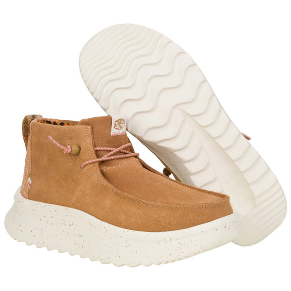 Wendy Peak Elastic Lace Comfort Suede Boots