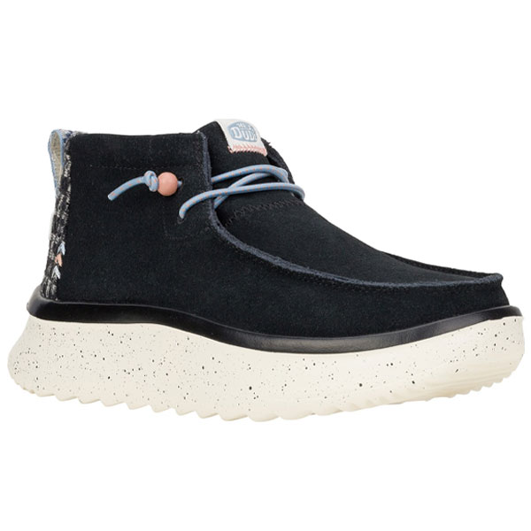 Wendy Peak Elastic Lace Comfort Suede Boots