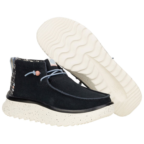 Wendy Peak Elastic Lace Comfort Suede Boots