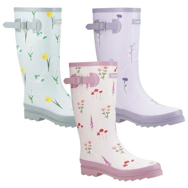 Wildflower Floral Tall Wellingtons