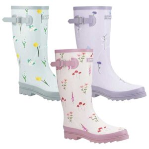 Wildflower Floral Tall Wellingtons